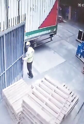 Workers Arm Ripped Off When He Gets It Caught In The Gate