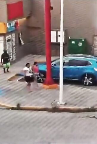 Crazed Man Chops Up Another In The Street With A Shovel