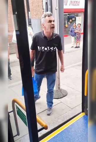 Irish Immigrant Spits At And Tries To Fight Muslim Bus Driver