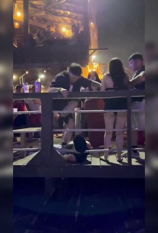 Scumbag Stomps On Another Mans Head Multiple Times During Party Brawl