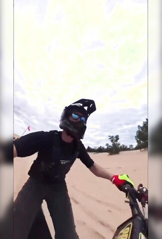 Dirt Bike Rider Becomes A Human Rocket