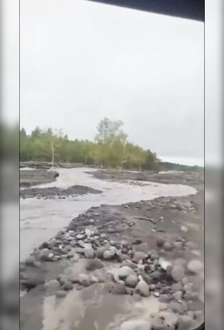 First Person POV Driving Into A Raging Flood And Drowning Your Passengers