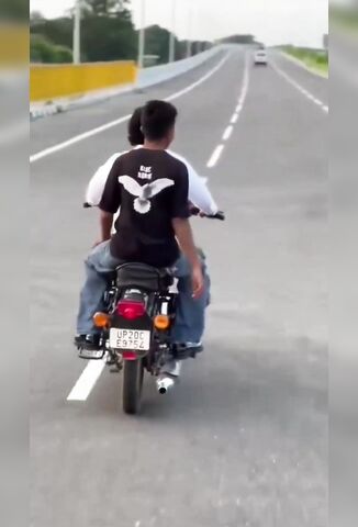 Scooter Riders With No Helmets Weave Into Death