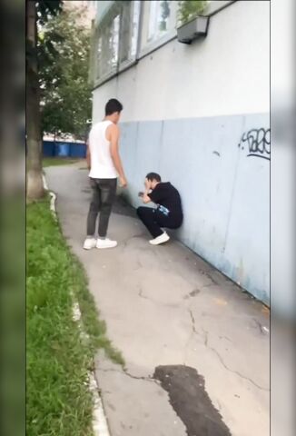 Father Saves His Son From Bully Kicking His Sons Head In