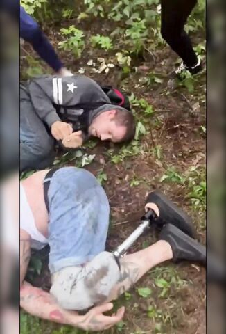 Two Men Savagely Beaten In The Forest By Russian Gang