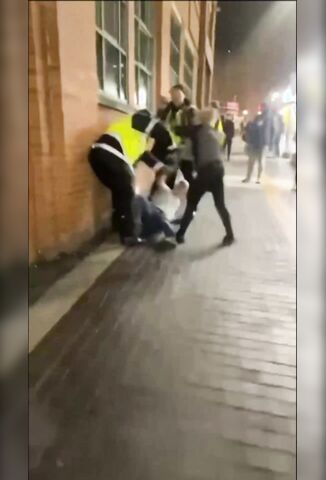 British Bouncer Leaves Drunk Man Eating The Pavement