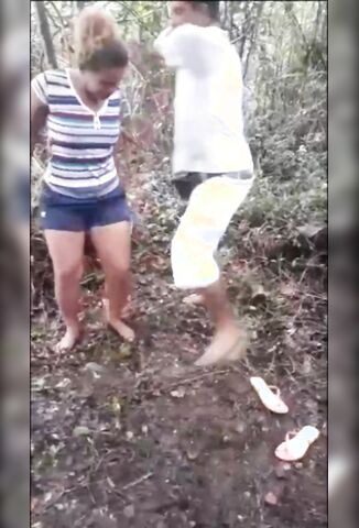 Girl Thumped Over And Over And Over In Jungle Punishment