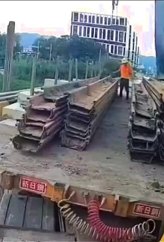 Worker Crushed To Death When Steel Girders Topple Over