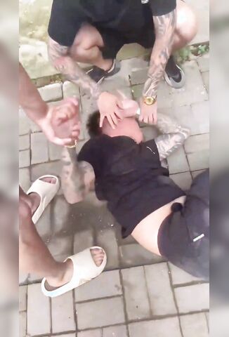 Chinese Gang Beat A Guys Face Over And Over And Over With Fists And Flip Flops