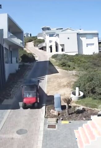 Out Of Control Golf Cart Sends 4 Occupants Over A Cliff