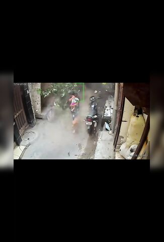 Split Second Save - Woman And Her Child Make It Out Alive