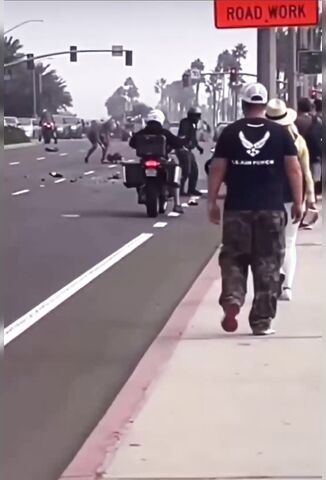 Biker Pulls A High Speed Wheelie Straight Into The Back Of A Honda