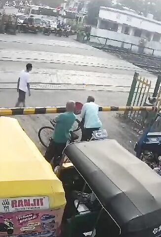 Railway Engineer Jumps In Front Of Oncoming Train