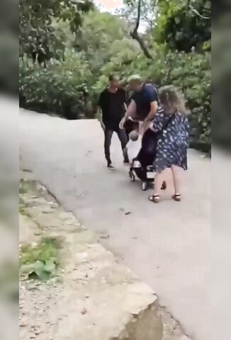 Scumbag Migrant Slaps A Child Out With His Family In Spain