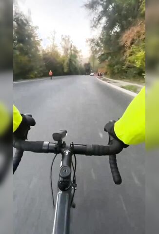 Cyclist Ends One Ride And Takes Another To Hospital