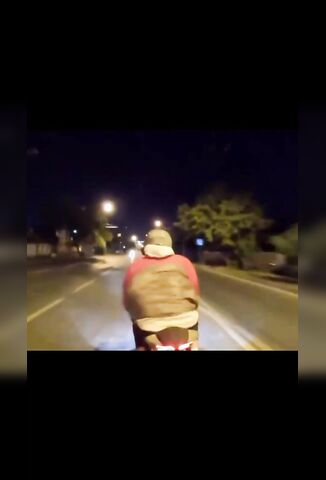 Speedy Gonzales Biker Captures His Own Death By Tram