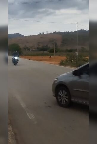 Updated With Aftermath - Biker Explodes On Impact With Car