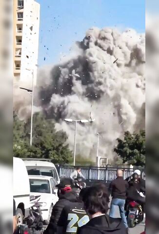 Imagine This Is Your Day To Day Life - Entire Apartment Block Levelled In Beirut