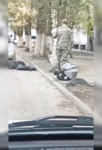 Russian Soldier Back From Front Line Beats His Wife Half To Death Holding Their Baby