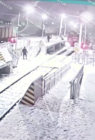 Russian Student Takes On A Train And Loses