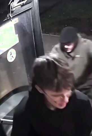 Drunk Pedestrian Catches The Bus Under The Wheels