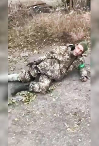 Injured Soldier Asking For Mercy Receives None