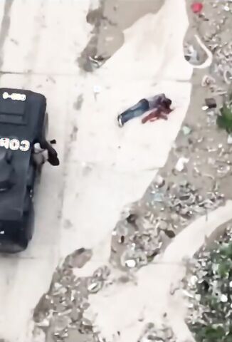 Corrupt Haitian Police Captured On Drone Executing An Unarmed Innocent Man