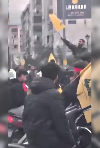 Celebrating Hezbollah Supporter Accidently Shoots His Scooter Chauffeur