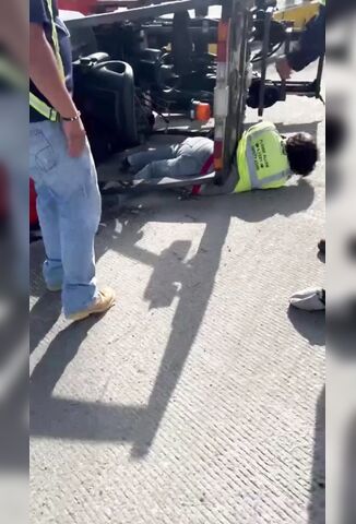 Forklift Driver Learn A Painful Physics Lesson