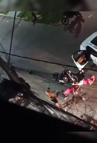 Double Execution In The Street Videoed From Apartment Balcony In Brazil