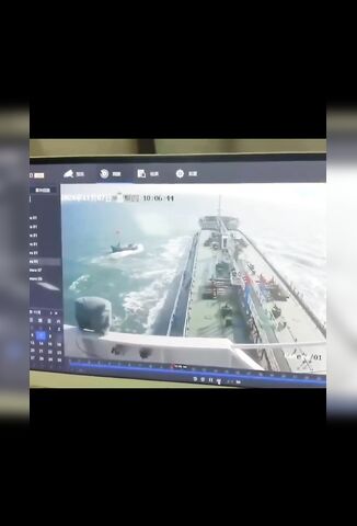 Tanker Catches Trawlers Net And Drags It And The Crew Under