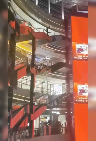 Fourth Floor At The Shopping Mall Leaves A Man On The Edge