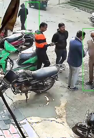 17 Year Old In Delhi Takes out A Group Of Friends Chatting At The Roadside