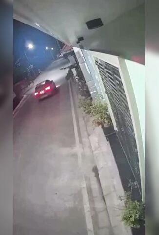 Speeding Biker Ignores The Stop Sign But Meets A New Stop Sign