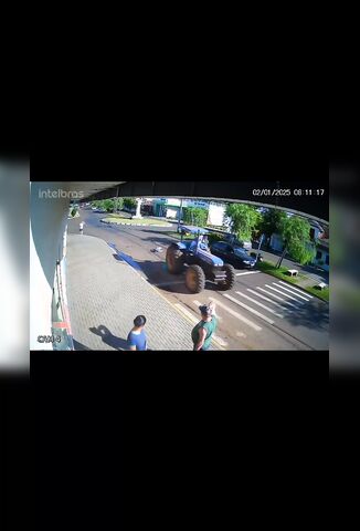 Farmer Runs Down Woman Crossing The Road With His Tractor In Argentina