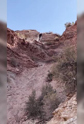 Mountain Biker Compresses His Neck Meets The Mountain Head First