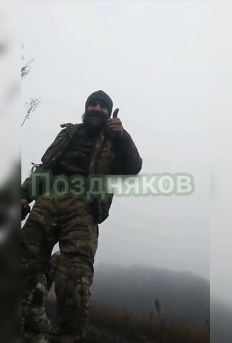 Chechen Fighter Stood On A Mine But Seems Happy With One Leg