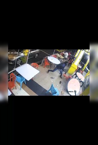 Masked Men With Machetes Slice Up Diners At Malaysian Eatery