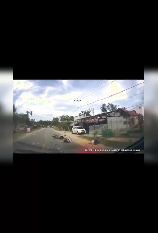 Headon Scooter Riders Flipped To Death In Brutal Impact