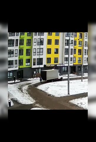 Truck Reverses Over Pedestrian Outside Russian Hospital