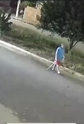 Zero Fucks Given By Driver For Man Walking Down The Road