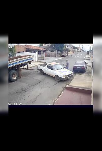 Teen On A Bicycle Forgets How To Use His Brakes