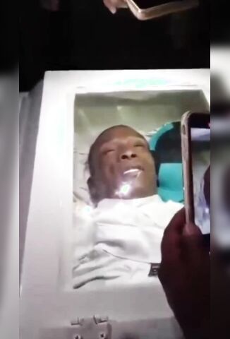 Real Or Fake Mans Eyes Open And Close In Casket During Funeral