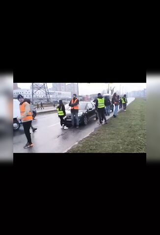 Female Protestor Fucks Around And Finds Out In Belgrade