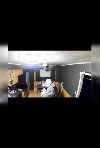 Scary Stuff - Home Invasion Shootout Captured On Internal CCTV