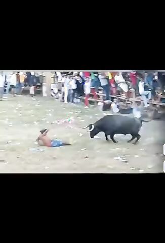 Taking On A Bull from The Worst Position Possible