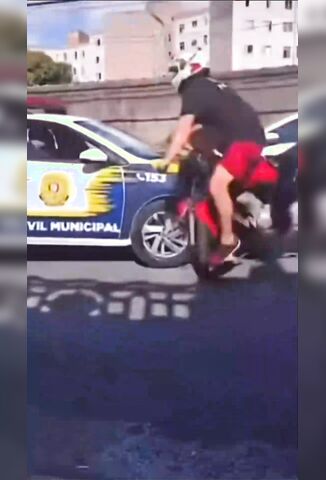 Police Find The Perfect Way To Apprehend A Biker