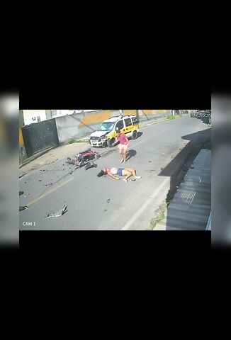 Killer Impact When A Biker Girl Crosses The Yellow Lines