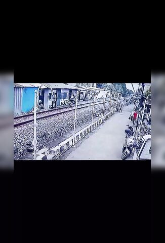 Man In Tasikmalaya Dragged By Train After Walking Out In Front Of It