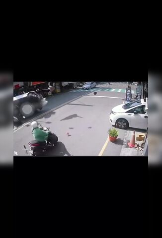 Speeding Car Blasts Through Waiting Scooter Rider Killing Him Instantly